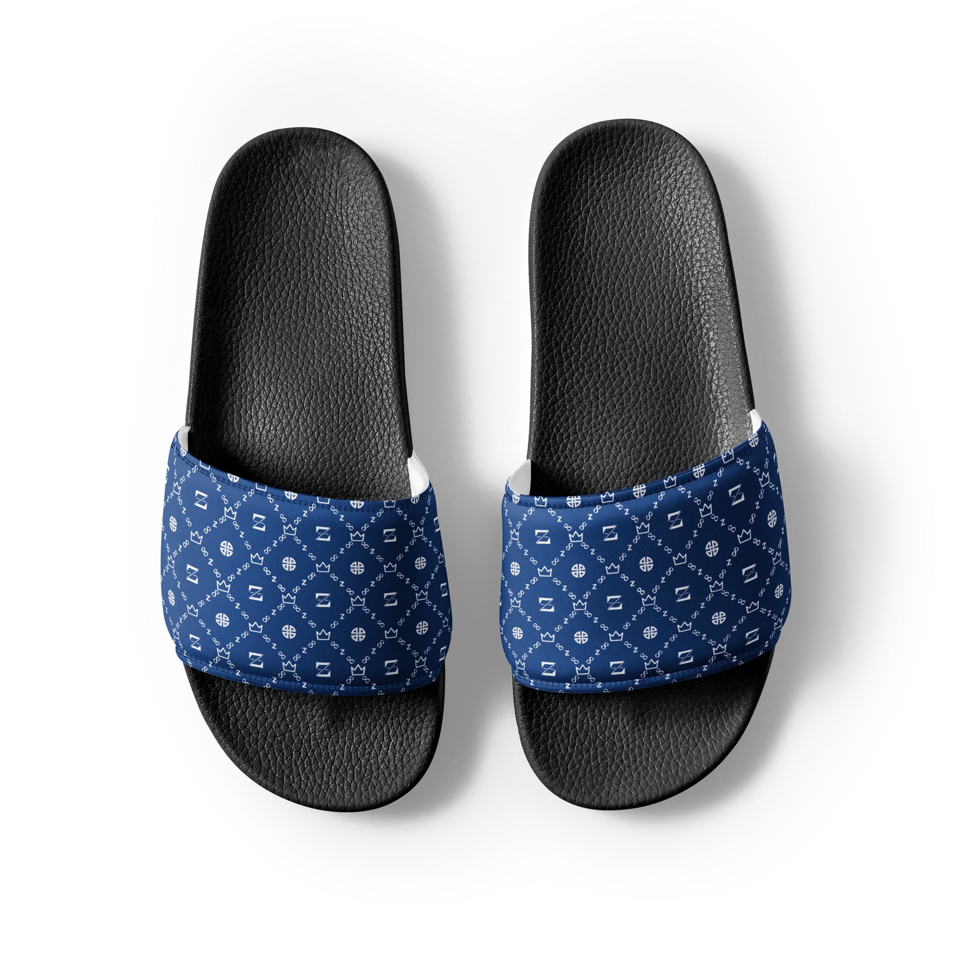 Zayndeellani Monogram Slides Blue Men's - Zayndeellani