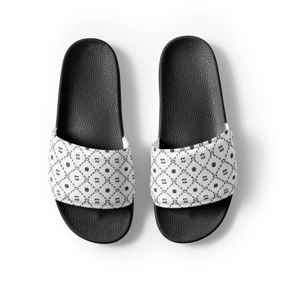 Zayndeellani Monogram Slides White Men's - Zayndeellani