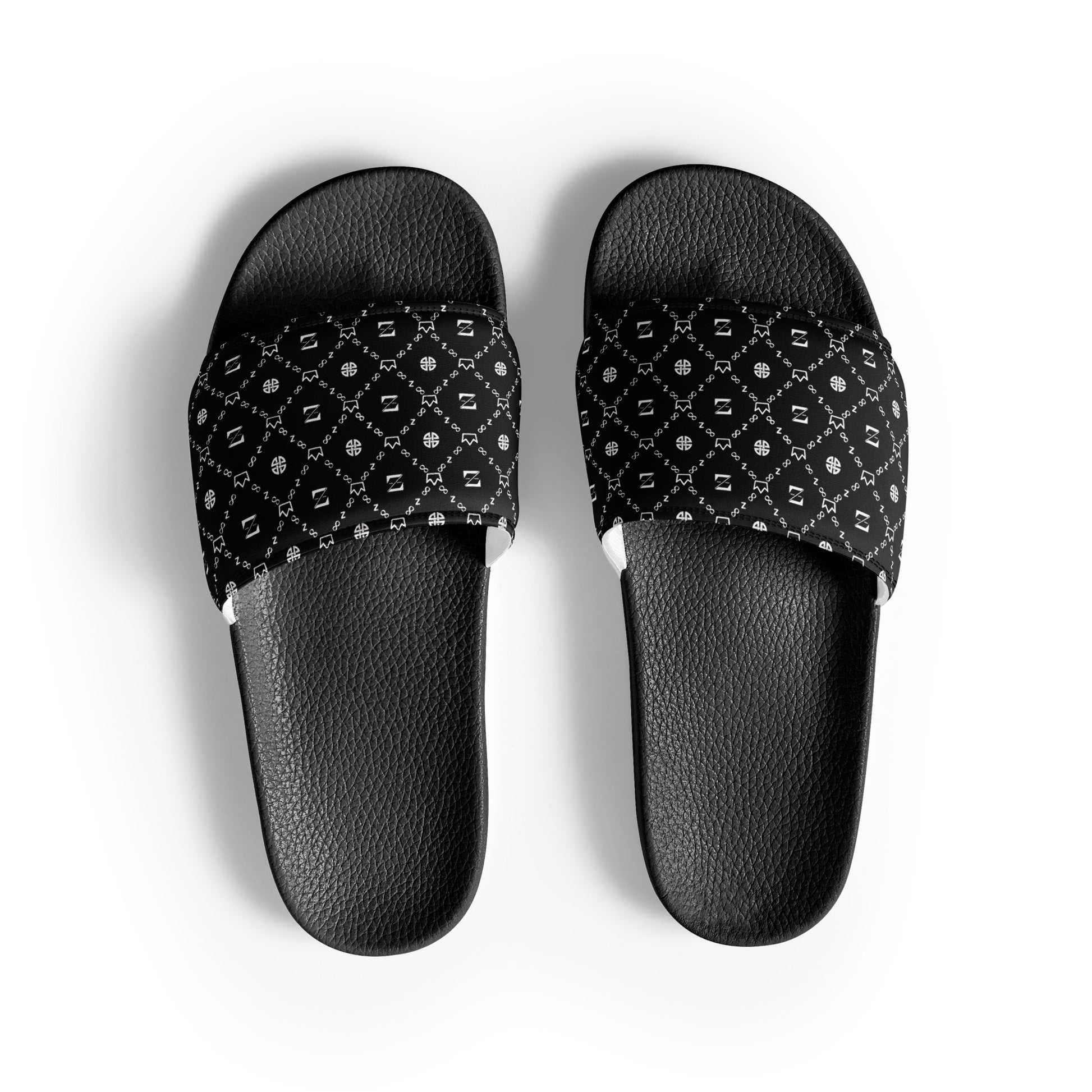 Zayndeellani Monogram Slides Black Men's - Zayndeellani