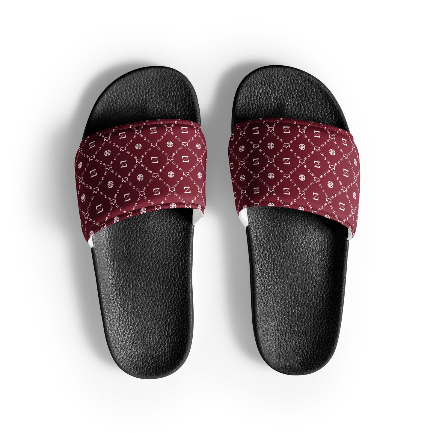 Zayndeellani Monogram Slides Red Men's - Zayndeellani