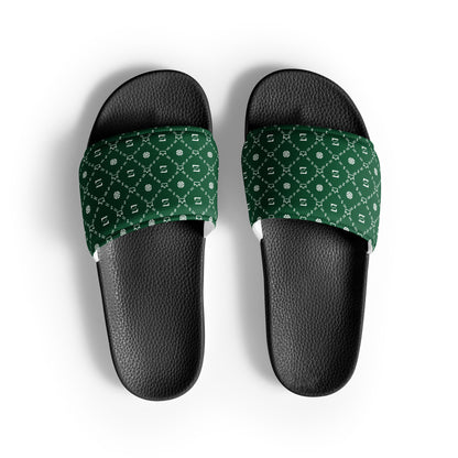 Zayndeellani Monogram Slides Green Men's - Zayndeellani