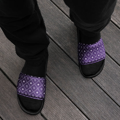 Zayndeellani Monogram Slides Purple Men's - Zayndeellani