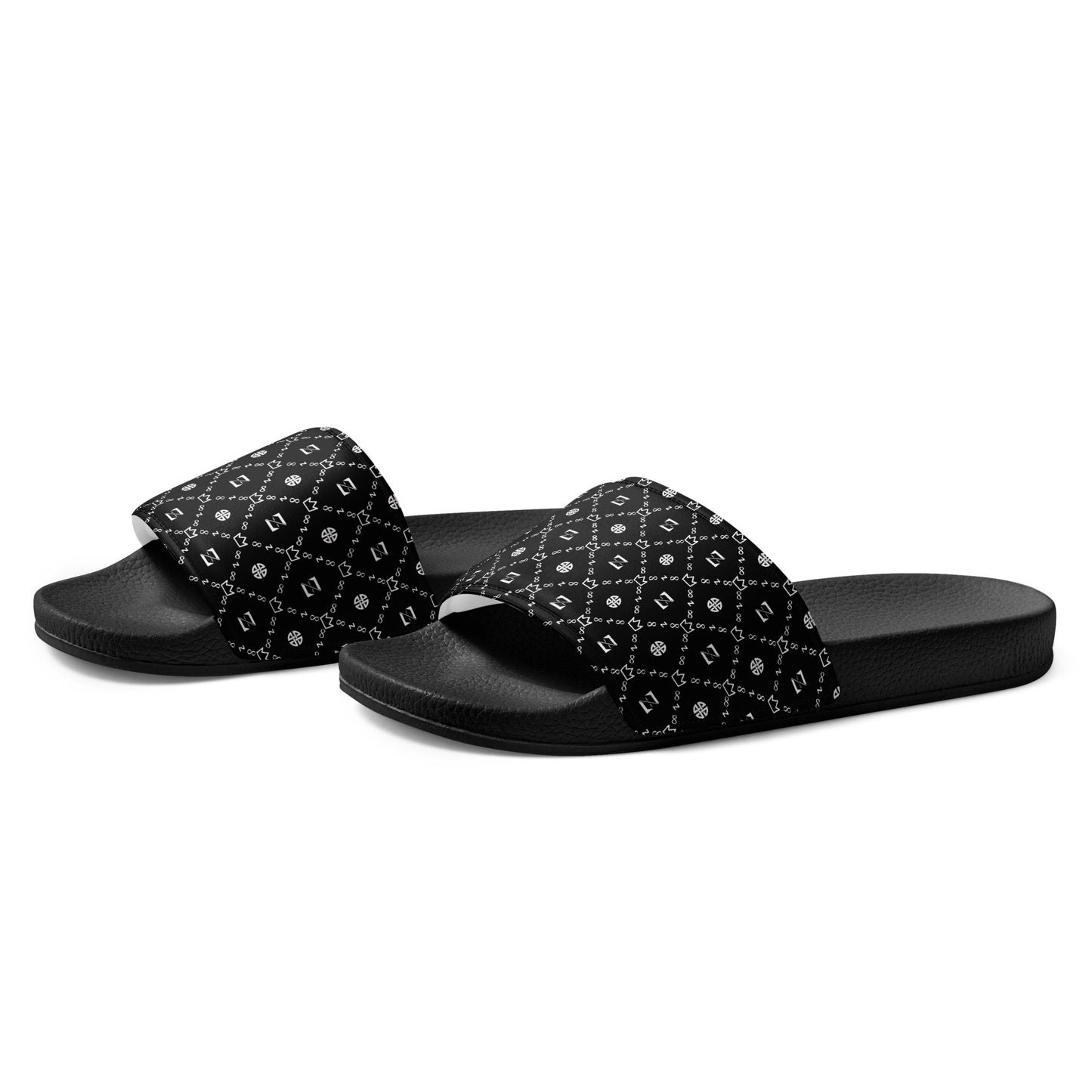 Zayndeellani Monogram Slides Black Men's - Zayndeellani