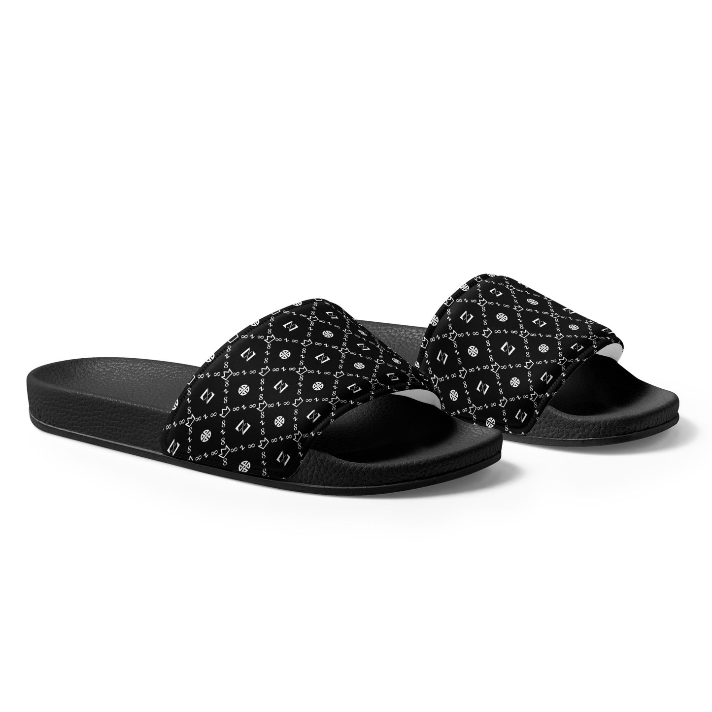 Zayndeellani Monogram Slides Black Men's - Zayndeellani