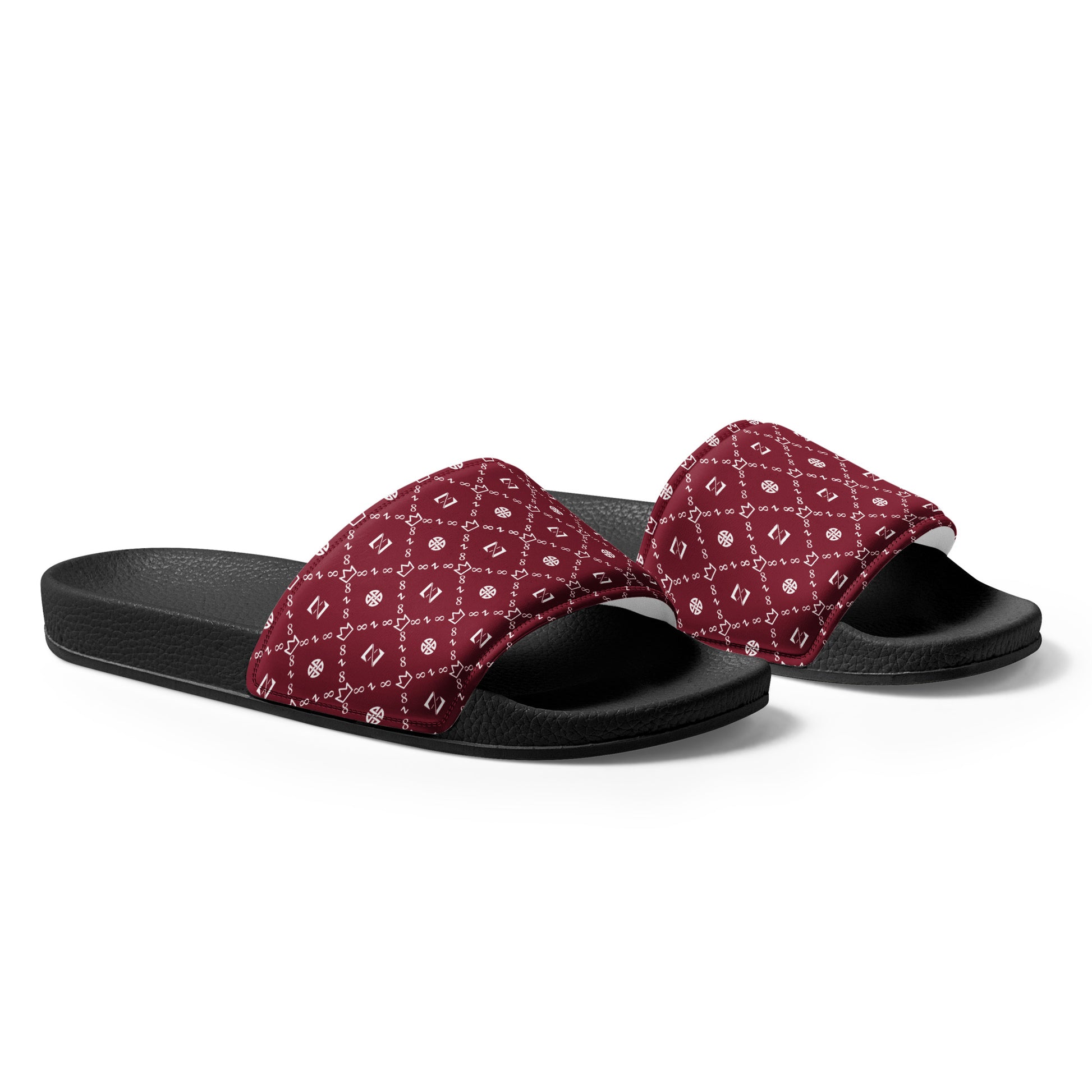 Zayndeellani Monogram Slides Red Men's - Zayndeellani