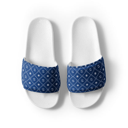 Zayndeellani Monogram Slides Blue Men's - Zayndeellani