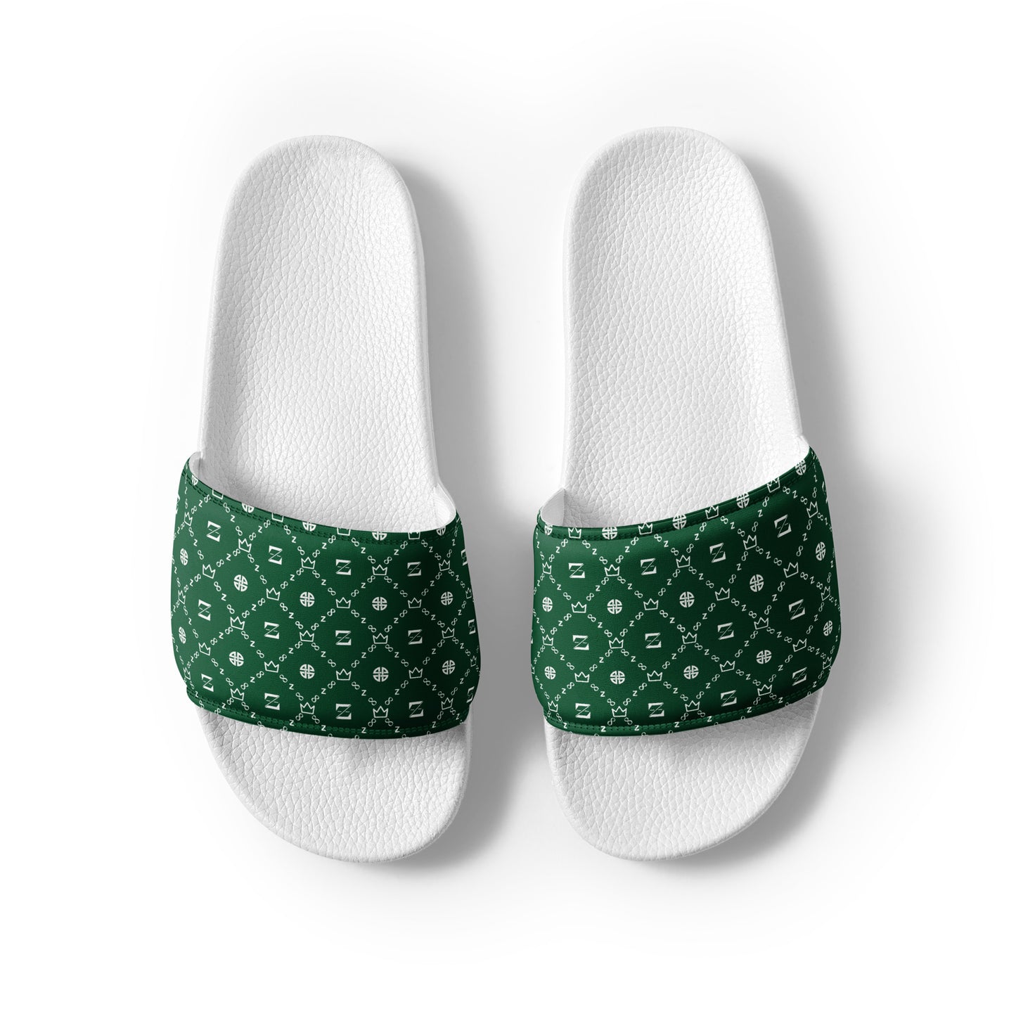 Zayndeellani Monogram Slides Green Men's - Zayndeellani