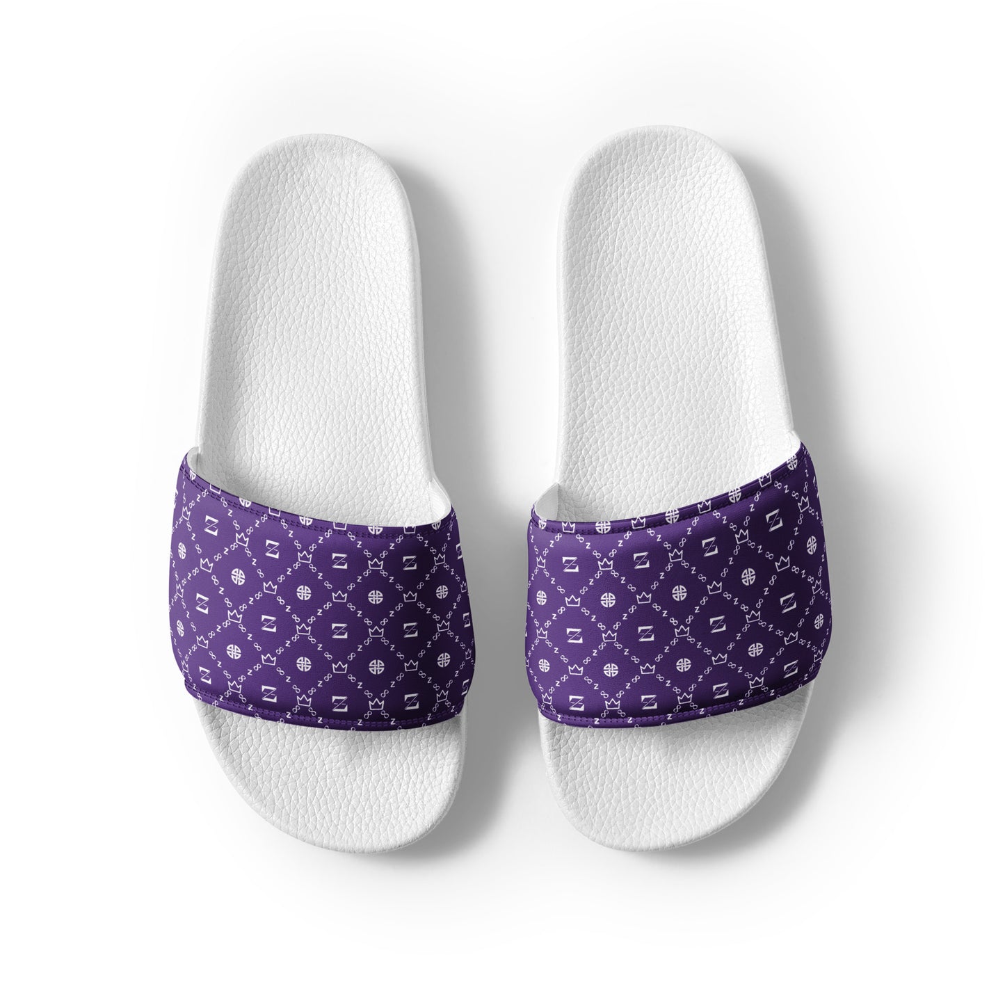 Zayndeellani Monogram Slides Purple Men's - Zayndeellani