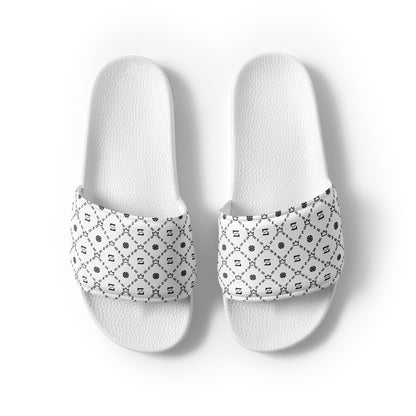 Zayndeellani Monogram Slides White Men's - Zayndeellani