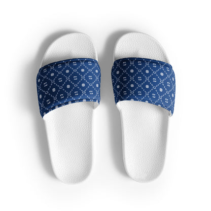 Zayndeellani Monogram Slides Blue Men's - Zayndeellani