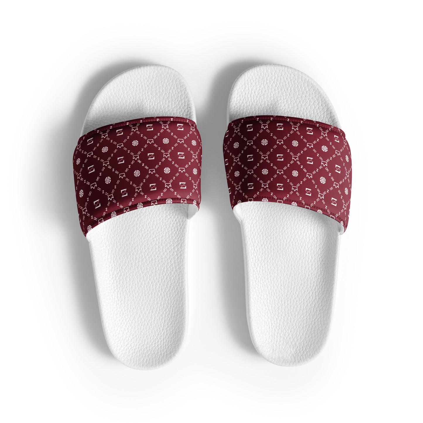 Zayndeellani Monogram Slides Red Men's - Zayndeellani