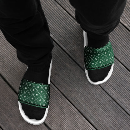 Zayndeellani Monogram Slides Green Men's - Zayndeellani