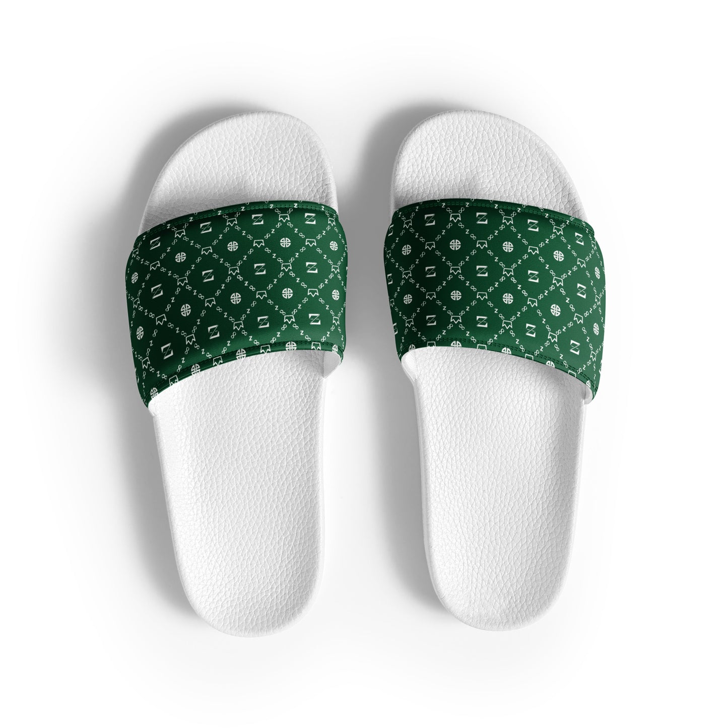 Zayndeellani Monogram Slides Green Men's - Zayndeellani