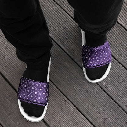 Zayndeellani Monogram Slides Purple Men's - Zayndeellani