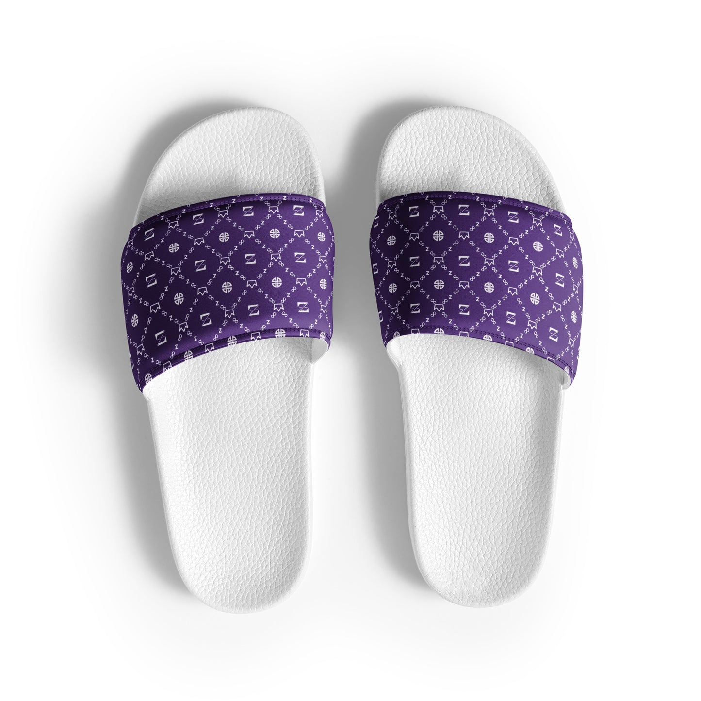 Zayndeellani Monogram Slides Purple Men's - Zayndeellani