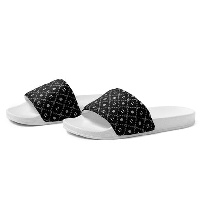 Zayndeellani Monogram Slides Black Men's - Zayndeellani