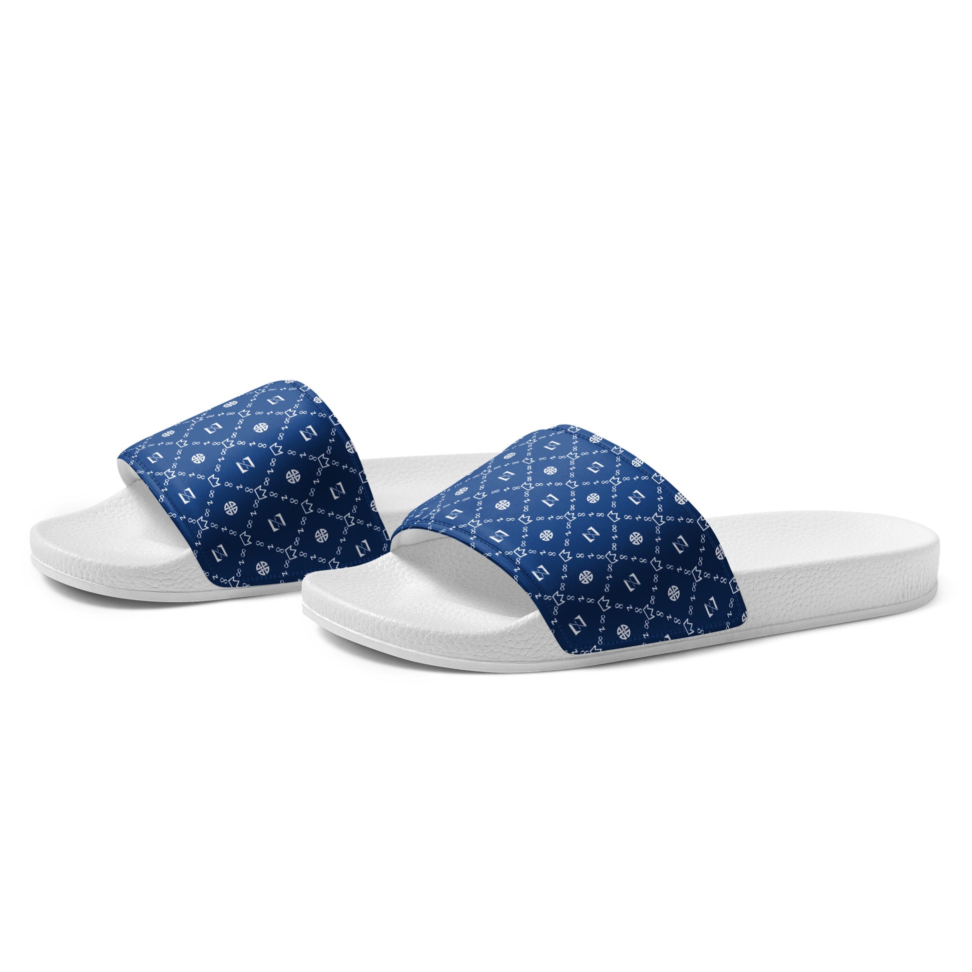 Zayndeellani Monogram Slides Blue Men's - Zayndeellani