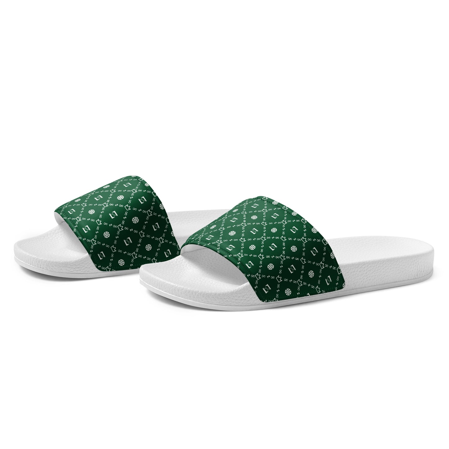 Zayndeellani Monogram Slides Green Men's - Zayndeellani