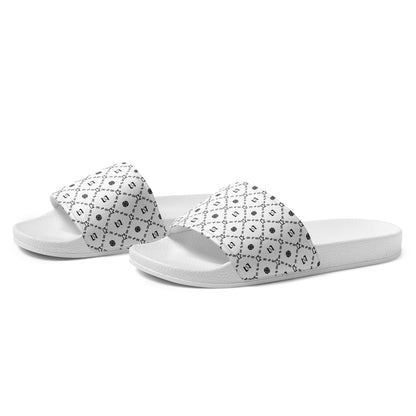 Zayndeellani Monogram Slides White Men's - Zayndeellani