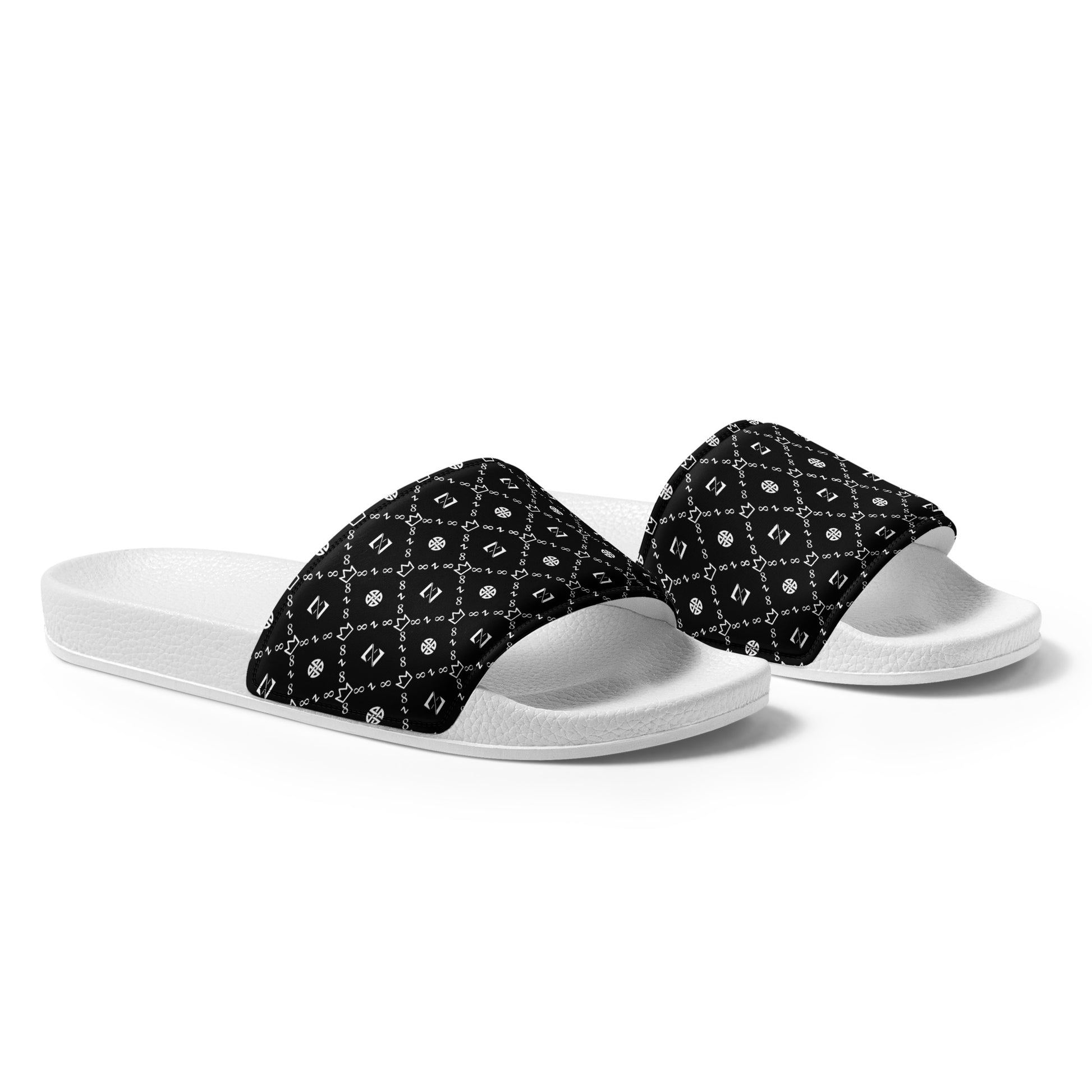 Zayndeellani Monogram Slides Black Men's - Zayndeellani