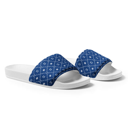 Zayndeellani Monogram Slides Blue Men's - Zayndeellani