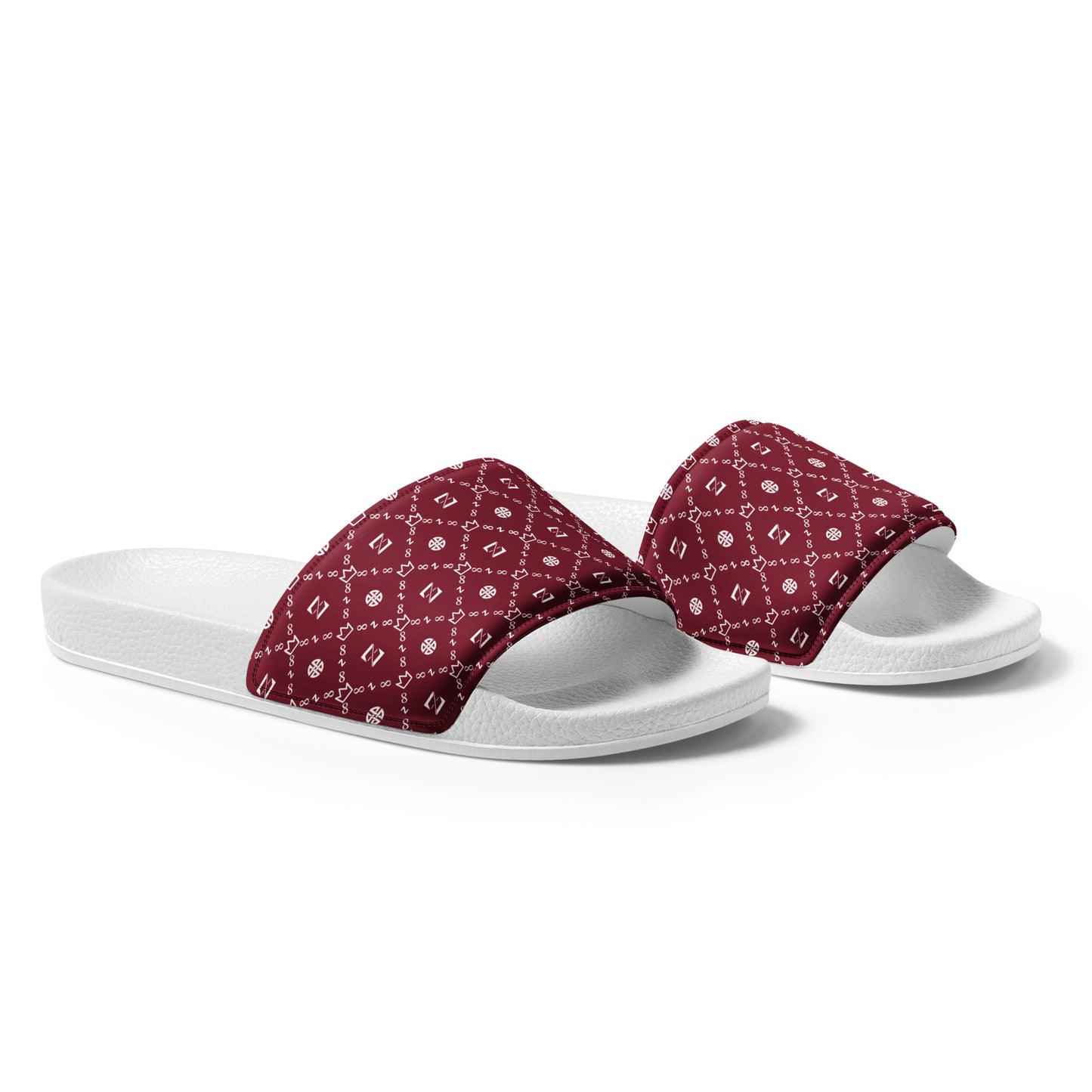 Zayndeellani Monogram Slides Red Men's - Zayndeellani