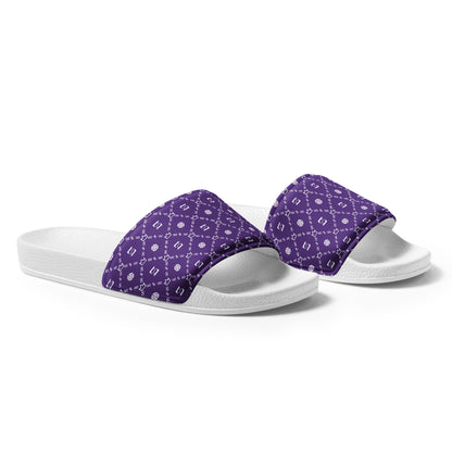 Zayndeellani Monogram Slides Purple Men's - Zayndeellani