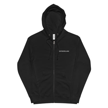 Zayndeellani Spellout Zip-Up Hoodie Unisex - Zayndeellani