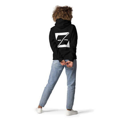 (Exclusive) Zayndeellani Logo Spell-Out Hoodie White Embroidery - Zayndeellani