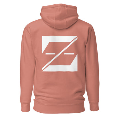 (Exclusive) Zayndeellani Logo Spell-Out Hoodie White Embroidery - Zayndeellani