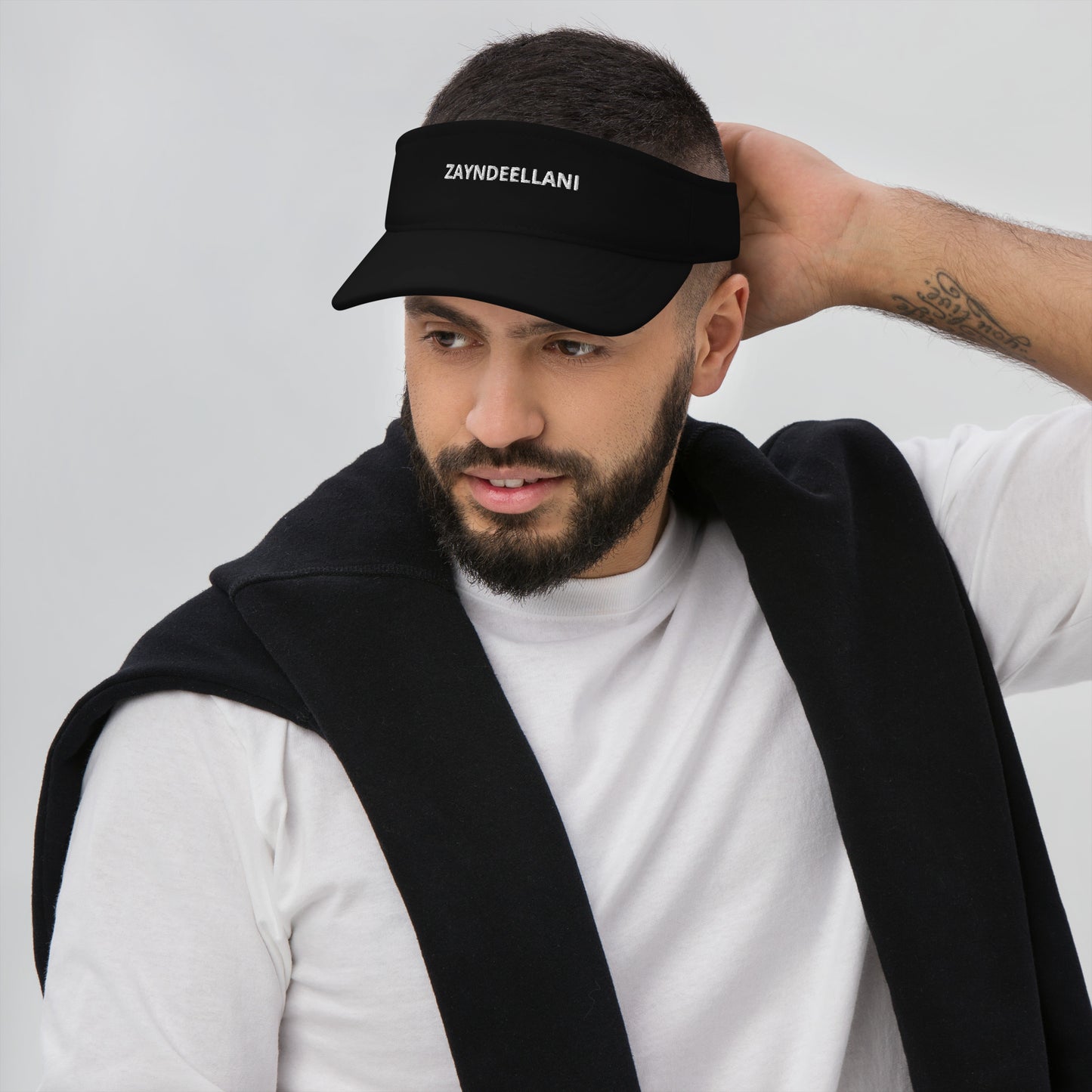 Zayndeellani Visor White Embroidery - Zayndeellani