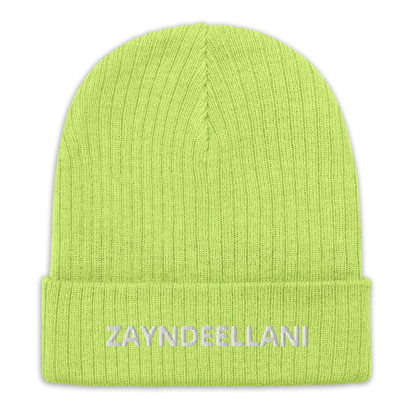 Zayndeellani Ribbed Knit Beanie - Zayndeellani