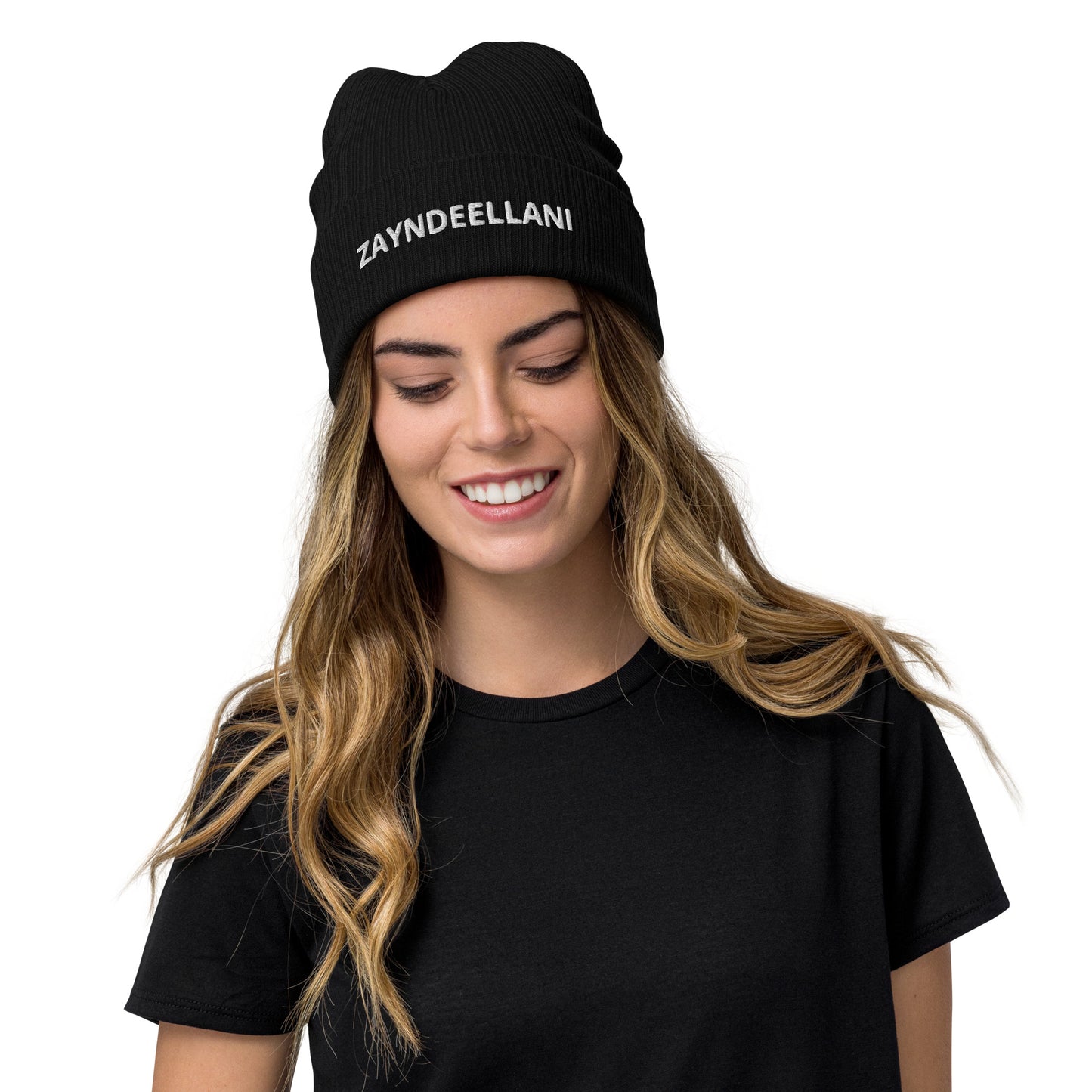 Zayndeellani Ribbed Knit Beanie - Zayndeellani