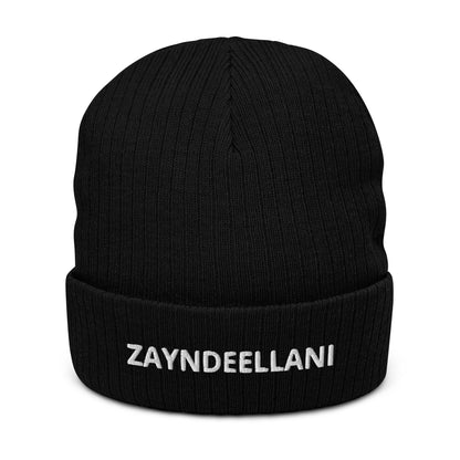 Zayndeellani Ribbed Knit Beanie - Zayndeellani